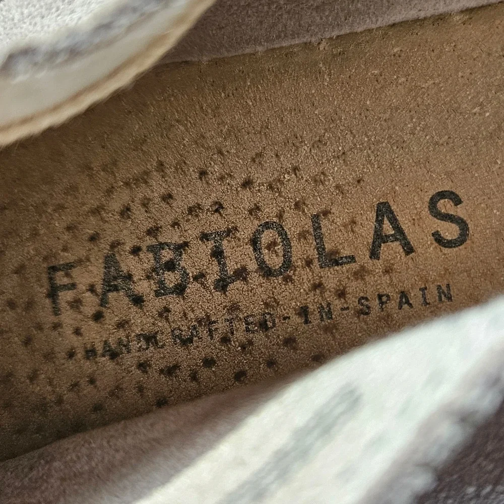 Fabiolas‎ Espadrilles Women's Slip On Shoes Size 39/US 8.5 Gray Suede Leather